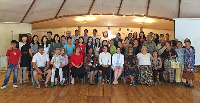 Life Long Clergy Office with Mongolian church leaders.