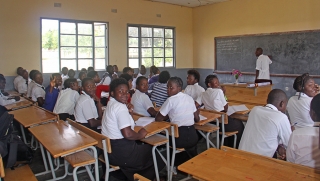 Students at Cambine High School (Cambine Mission Station)