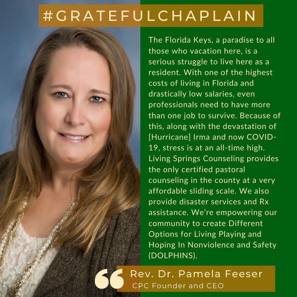 Grateful Chaplain - Rev. Dr. Pamela Feeser