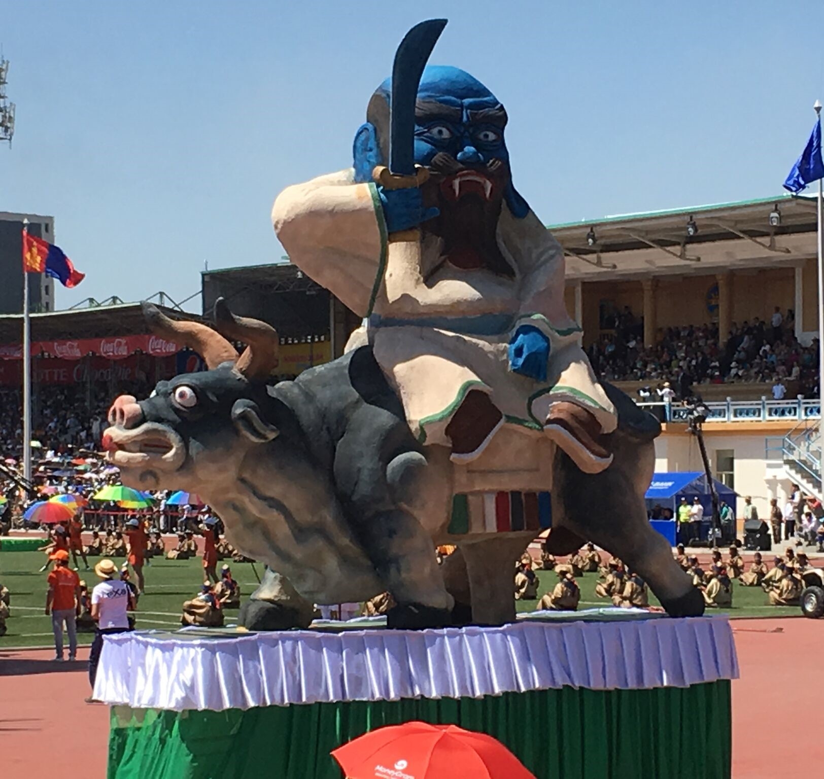 A large float at the festival.