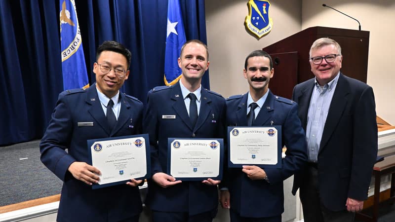 UMEA Celebrates 3 New Chaplains at USAF Graduation