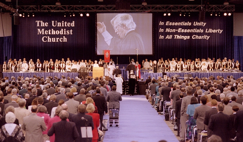 1996-General-Conference-opening-worship Opening worship of the 1996 General Conference at the Colorado Convention Center, April 16, 1996. A UMNS photo by Mike DuBose
