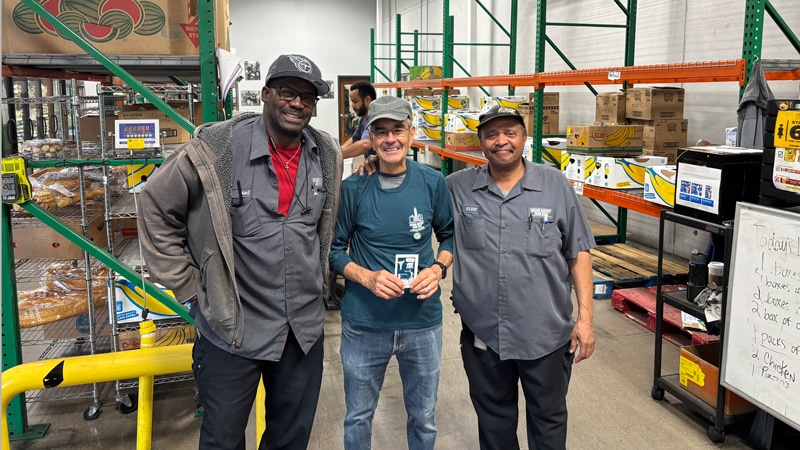 8-28-26-Deacon-Joaquin-Garcia Deacon Rev. Joaquin Garcia (center) volunteers at Second Harvest Food Bank, which serves Middle Tennessee nourishing and empowering People so they can thrive. Photo courtesy of Rev. Joaquin Garcia